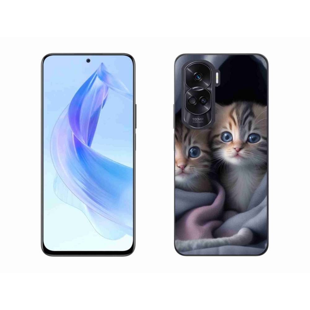 Gelový kryt mmCase na Honor 90 Lite - kočičí duo 2
