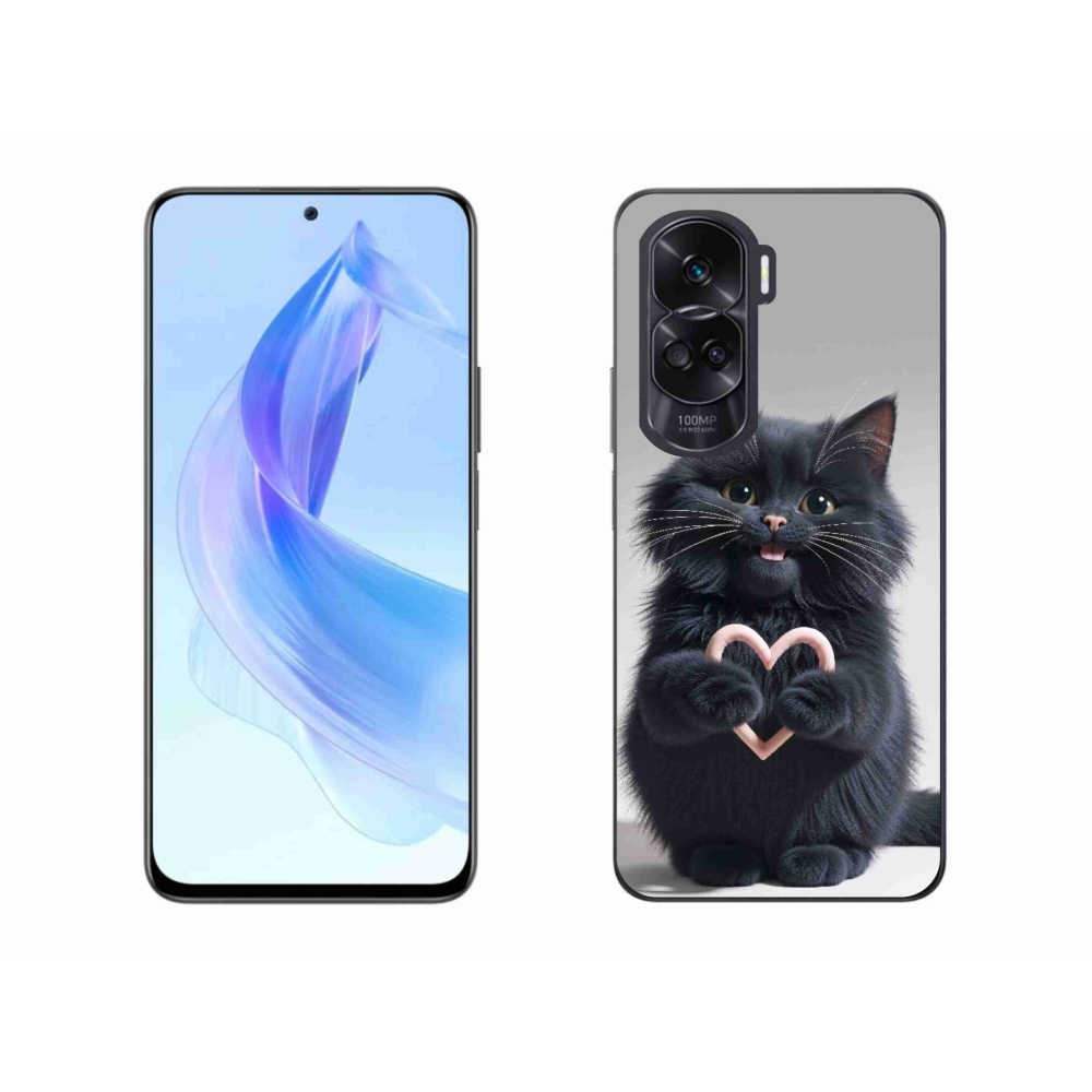 Gelový kryt mmCase na Honor 90 Lite - kočičí láska 3