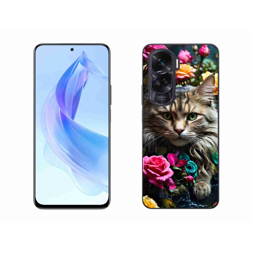 Gelový kryt mmCase na Honor 90 Lite - kočíčí pohled 2