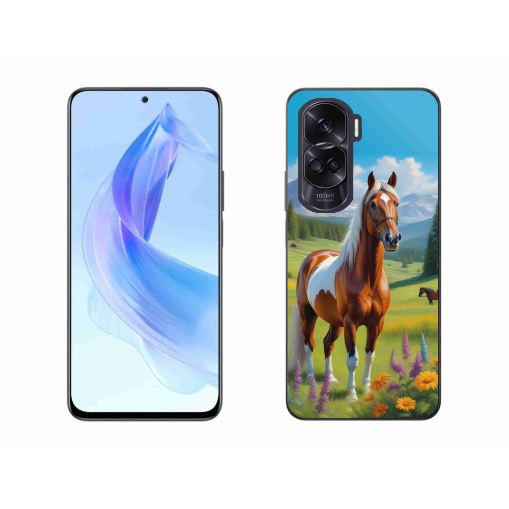 Gelový kryt mmCase na Honor 90 Lite - kůň na louce