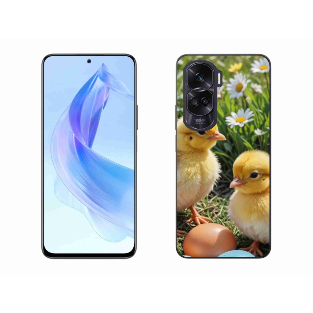 Gelový kryt mmCase na Honor 90 Lite - kuřátka