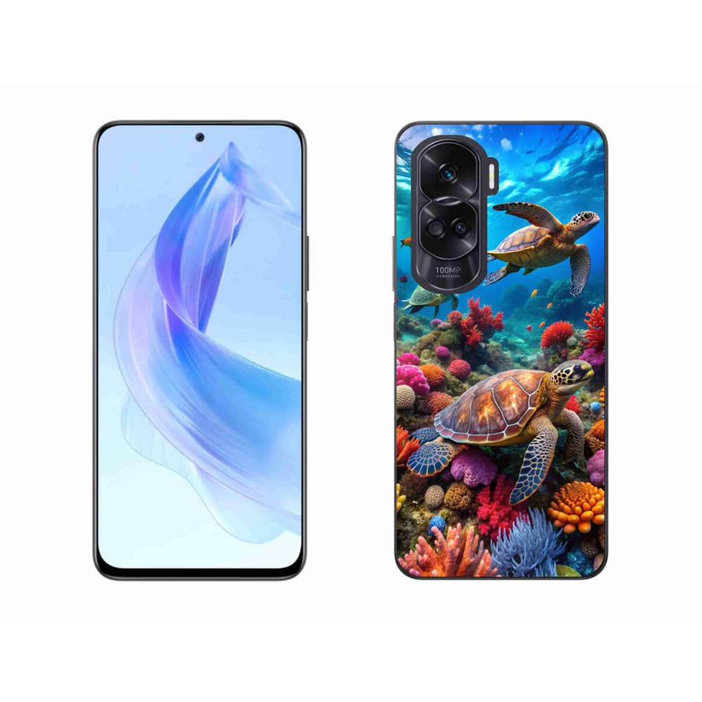 Gelový kryt mmCase na Honor 90 Lite - mořský svět 2