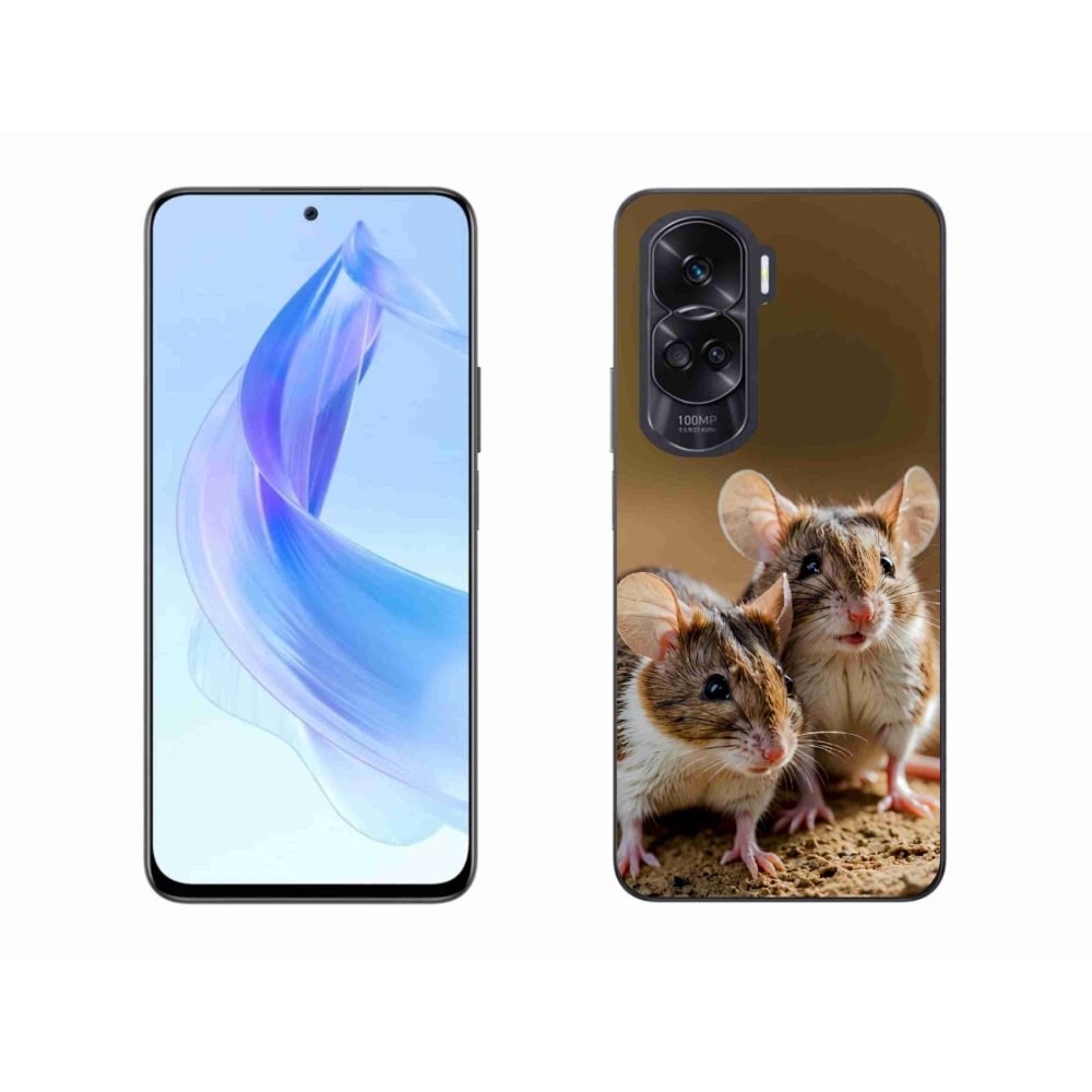 Gelový kryt mmCase na Honor 90 Lite - myší duo