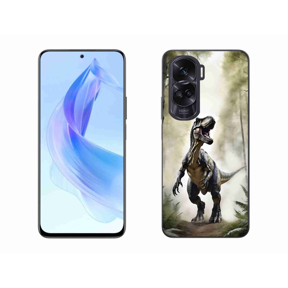 Gelový kryt mmCase na Honor 90 Lite - naštvaný T-Rex