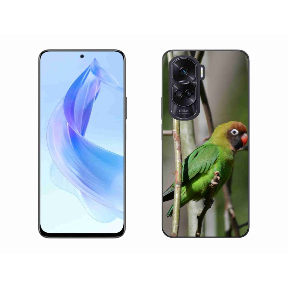 Gelový kryt mmCase na Honor 90 Lite - papoušek agapornis