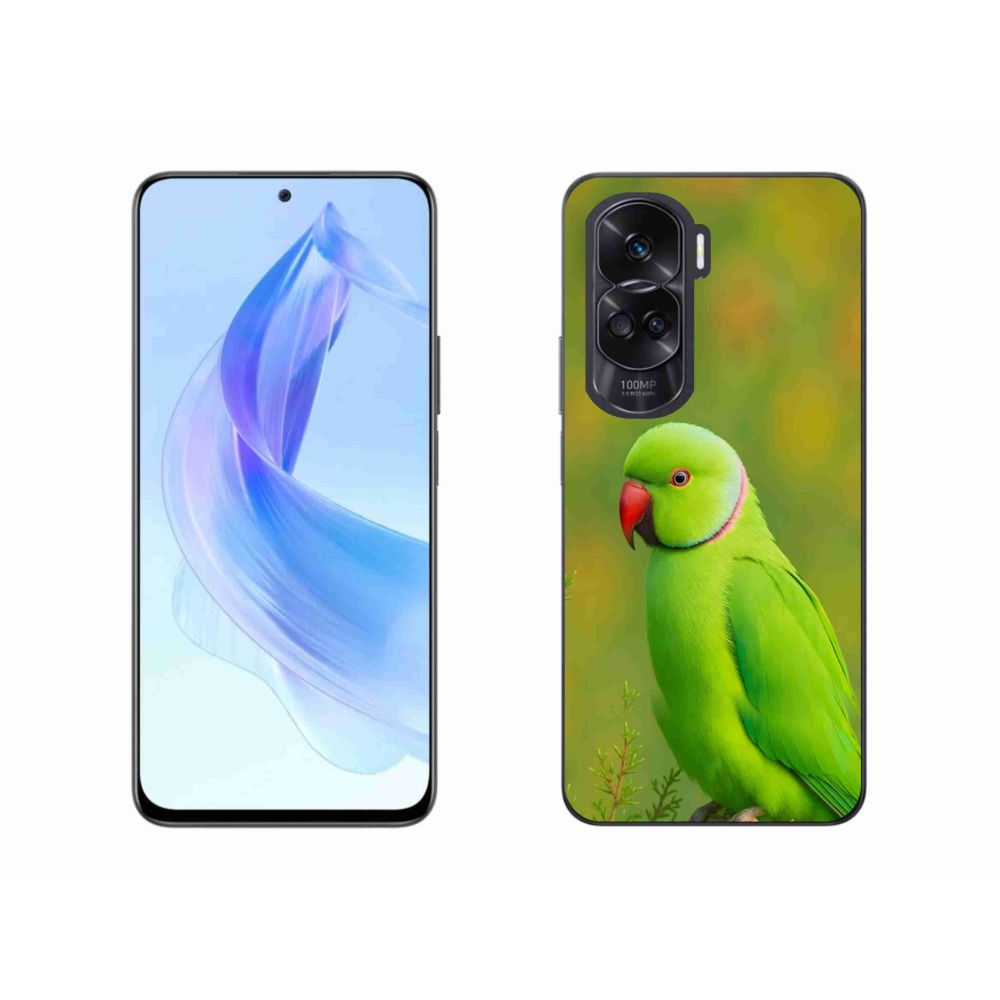 Gelový kryt mmCase na Honor 90 Lite - papoušek alexandr 2