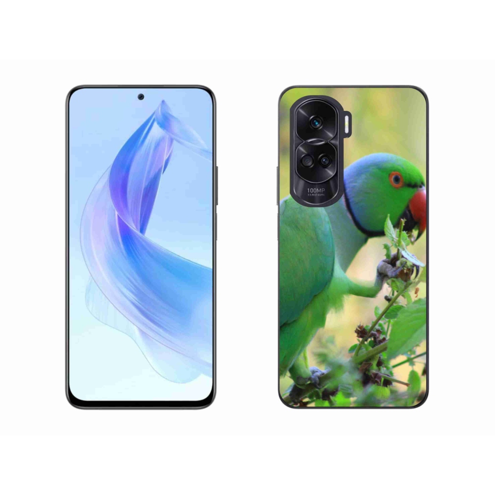 Gelový kryt mmCase na Honor 90 Lite - papoušek alexandr