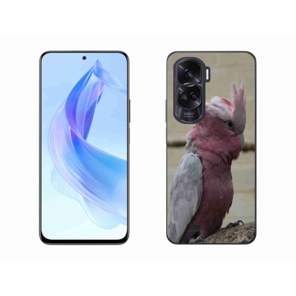 Gelový kryt mmCase na Honor 90 Lite - papoušek kakadu růžový