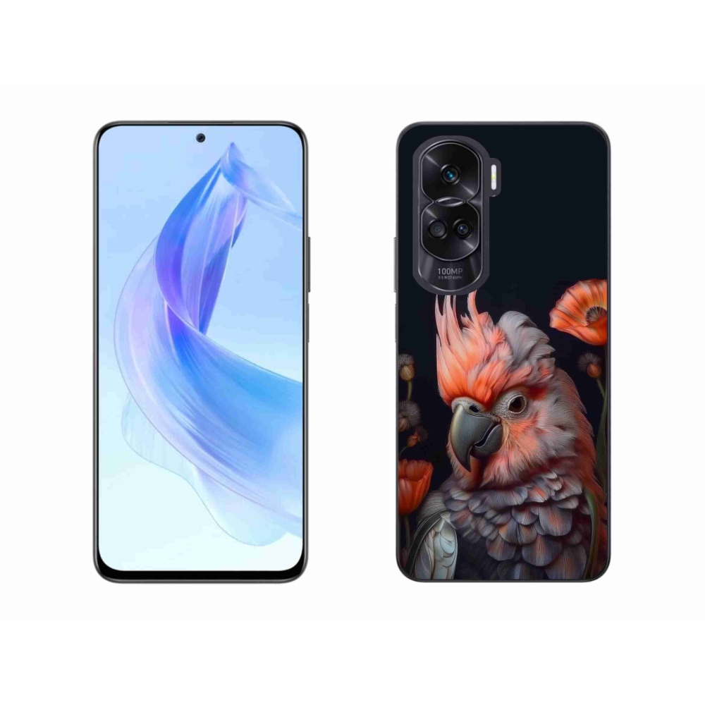 Gelový kryt mmCase na Honor 90 Lite - papoušek kakadu v barvách