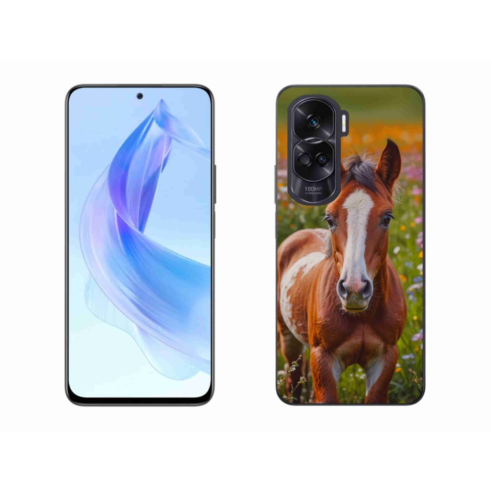 Gelový kryt mmCase na Honor 90 Lite - roztomilé hříbě