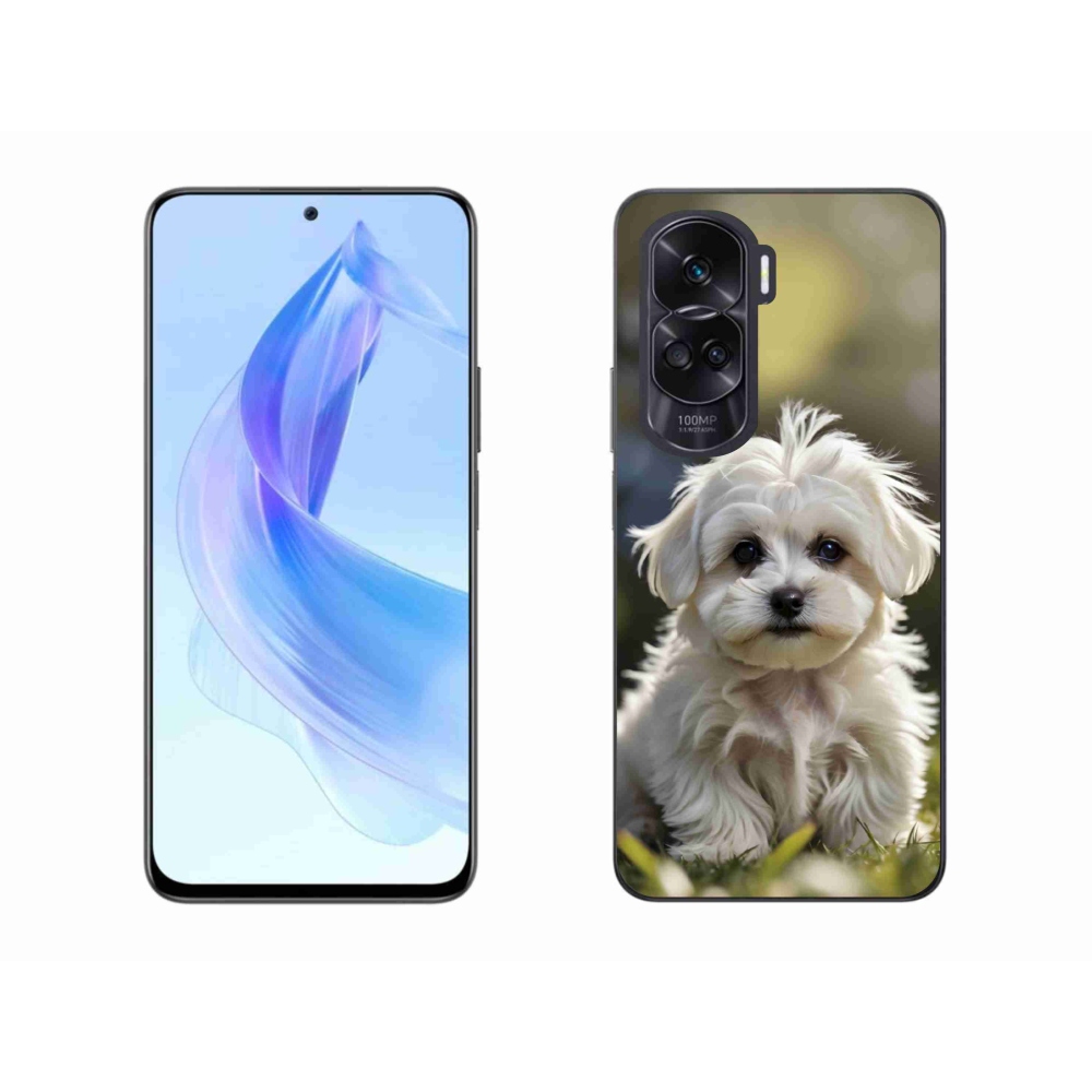 Gelový kryt mmCase na Honor 90 Lite - roztomilý maltézský psík