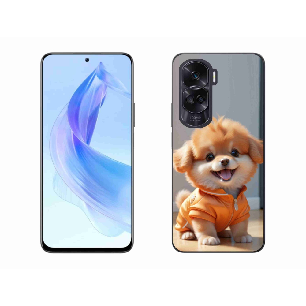 Gelový kryt mmCase na Honor 90 Lite - roztomilý pomeranian v mikině