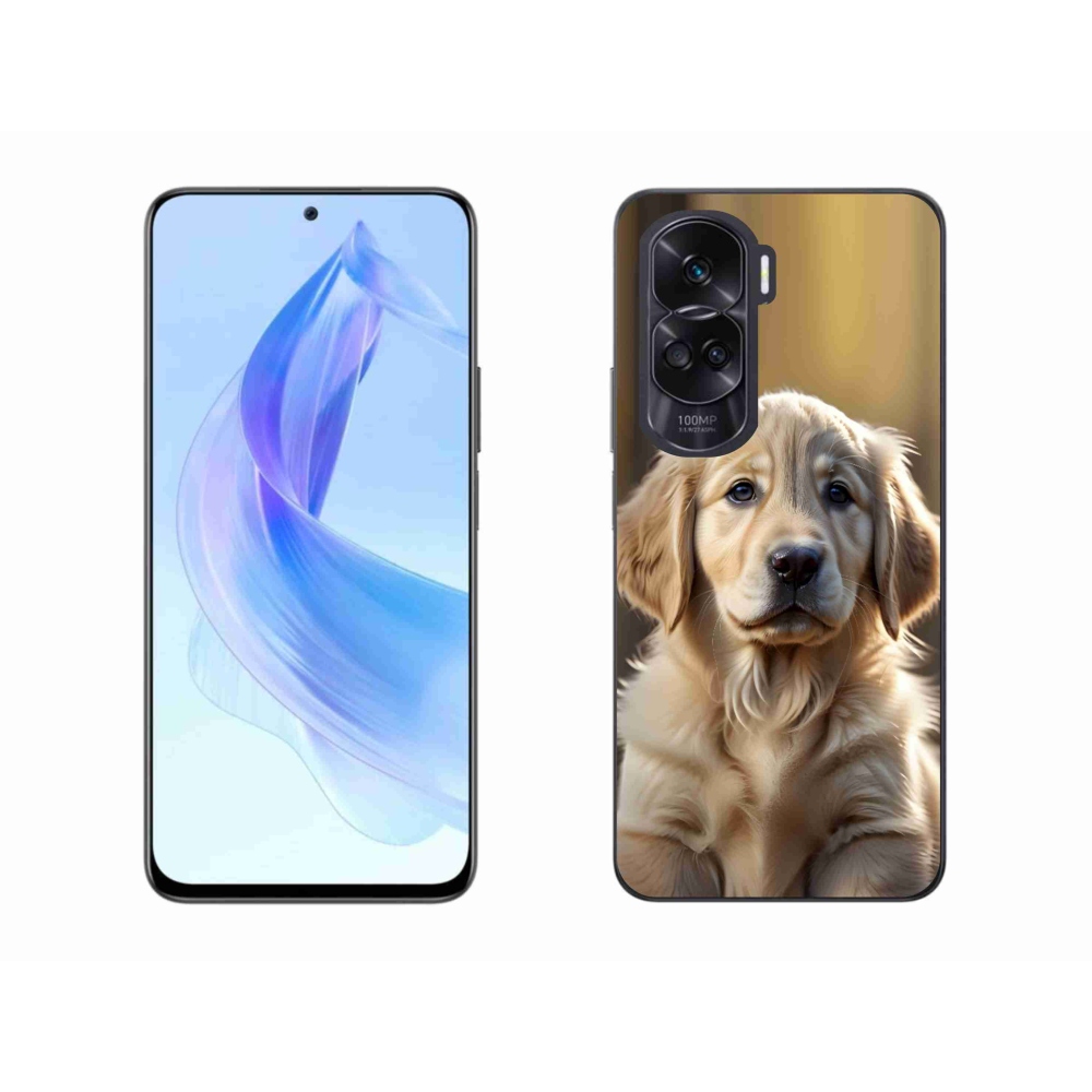 Gelový kryt mmCase na Honor 90 Lite - roztomilý zlatý retrívr