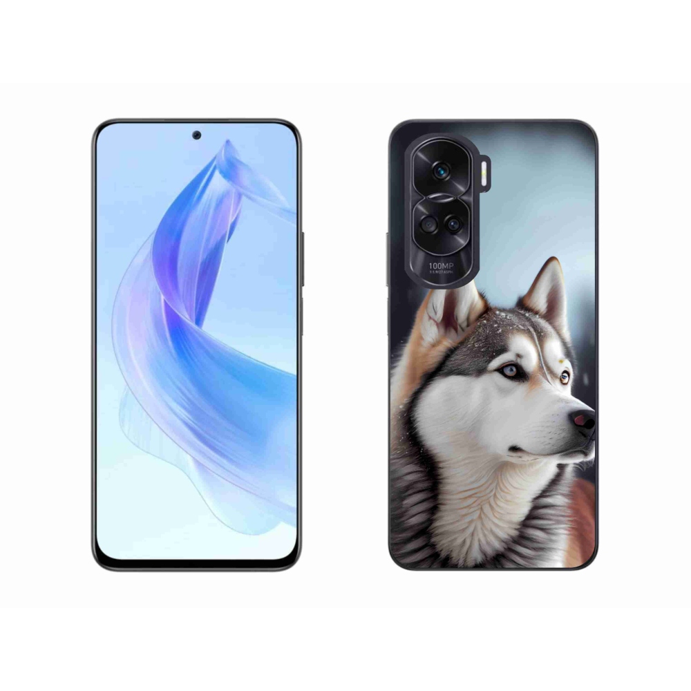 Gelový kryt mmCase na Honor 90 Lite - sibiřský husky
