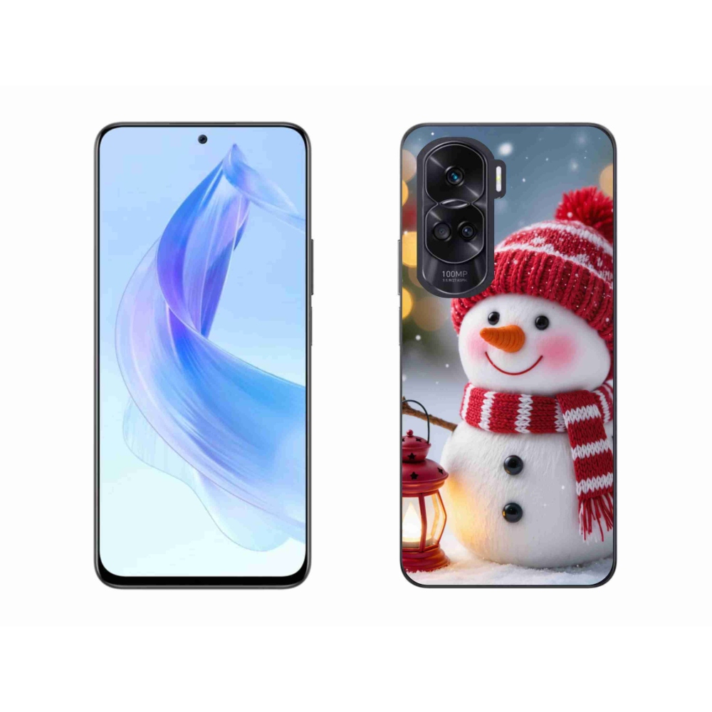 Gelový kryt mmCase na Honor 90 Lite - sněhulák 2