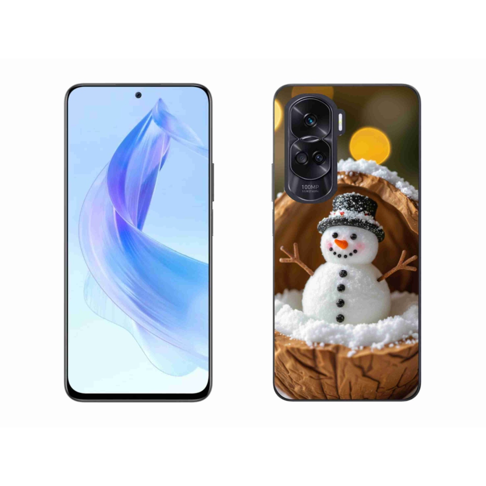 Gelový kryt mmCase na Honor 90 Lite - sněhulák 4