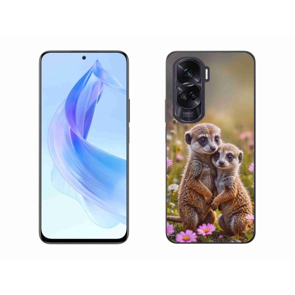 Gelový kryt mmCase na Honor 90 Lite - surikatí duo