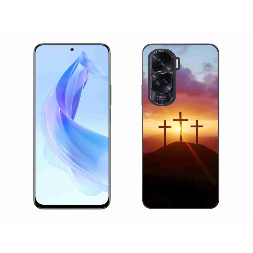 Gelový kryt mmCase na Honor 90 Lite - tři kříže