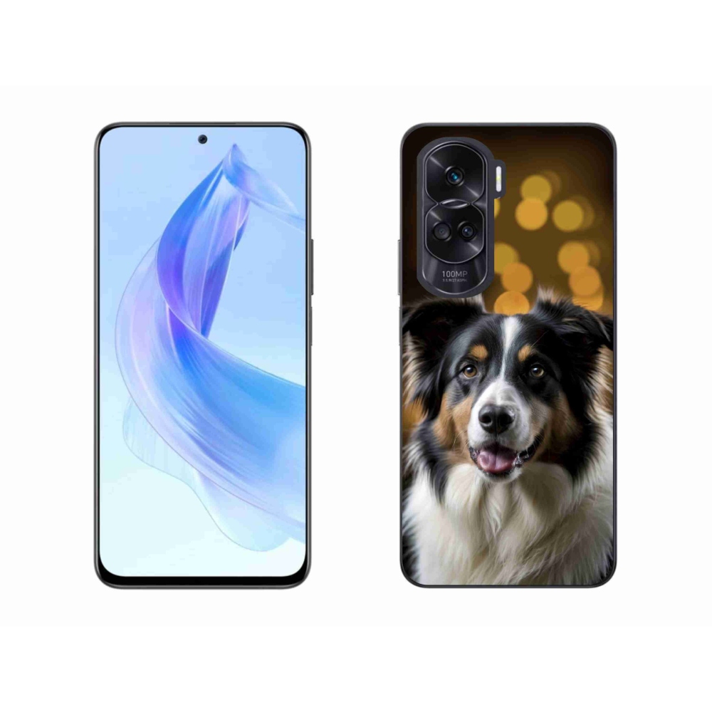 Gelový kryt mmCase na Honor 90 Lite - usměvavý australský ovčák