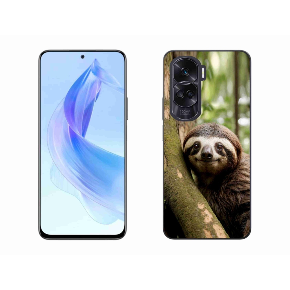 Gelový kryt mmCase na Honor 90 Lite - usměvavý lenochod