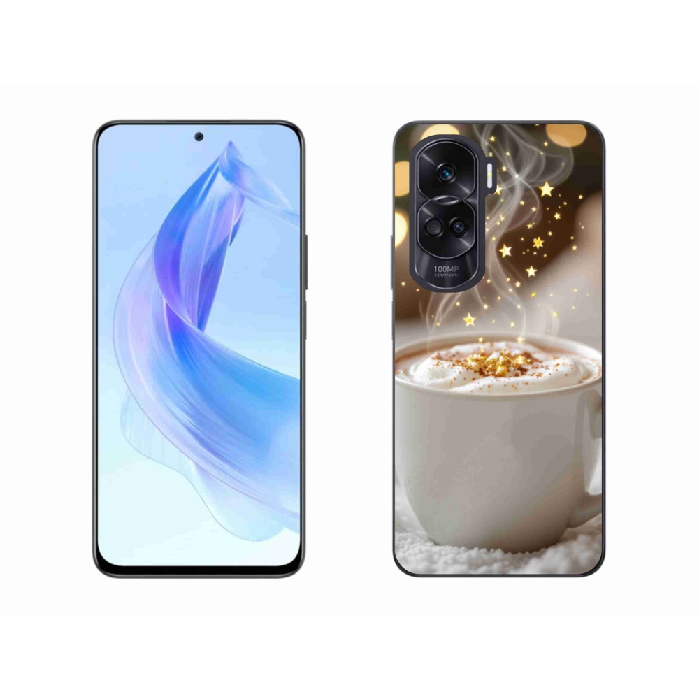 Gelový kryt mmCase na Honor 90 Lite - vánoční horký nápoj