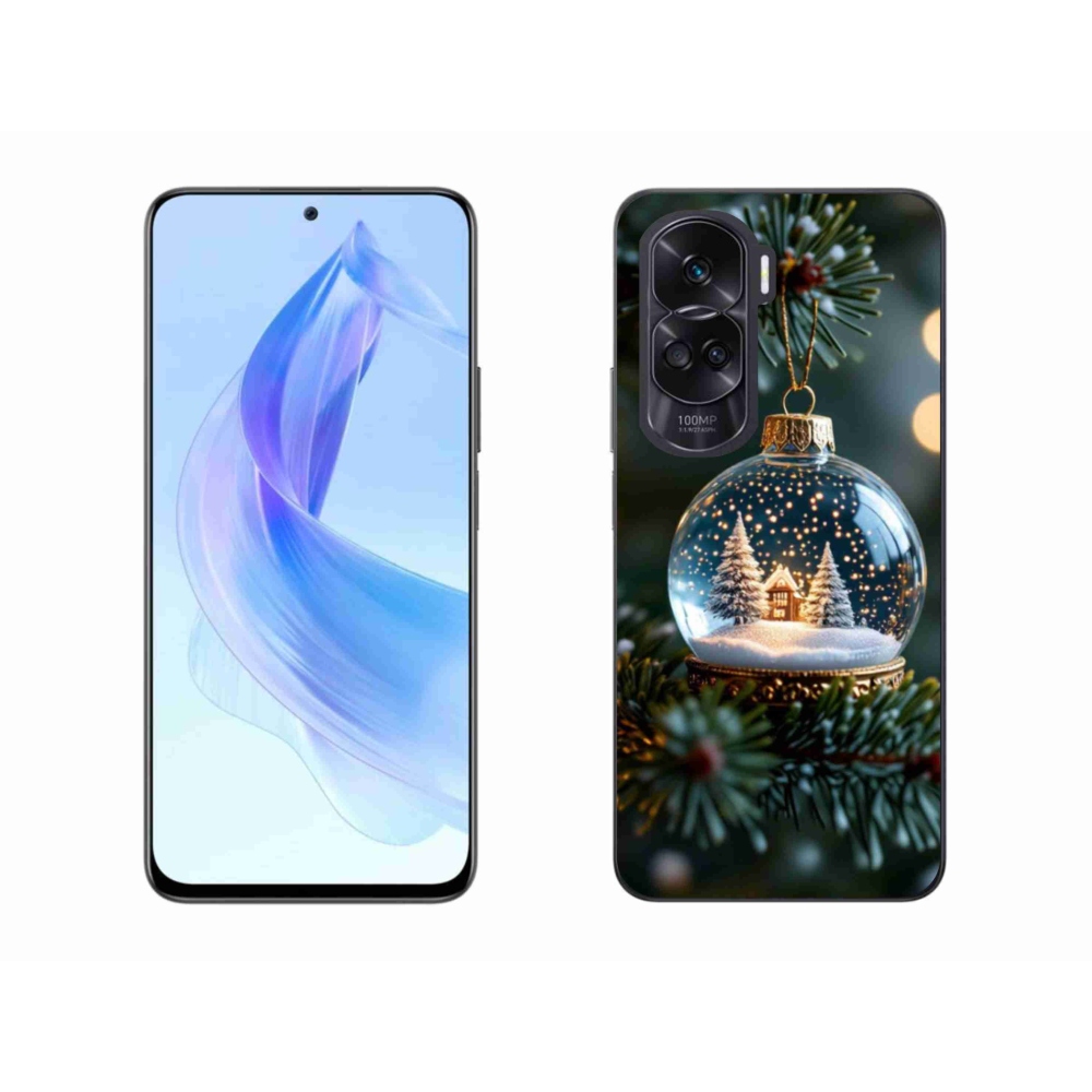 Gelový kryt mmCase na Honor 90 Lite - vánoční koule 2