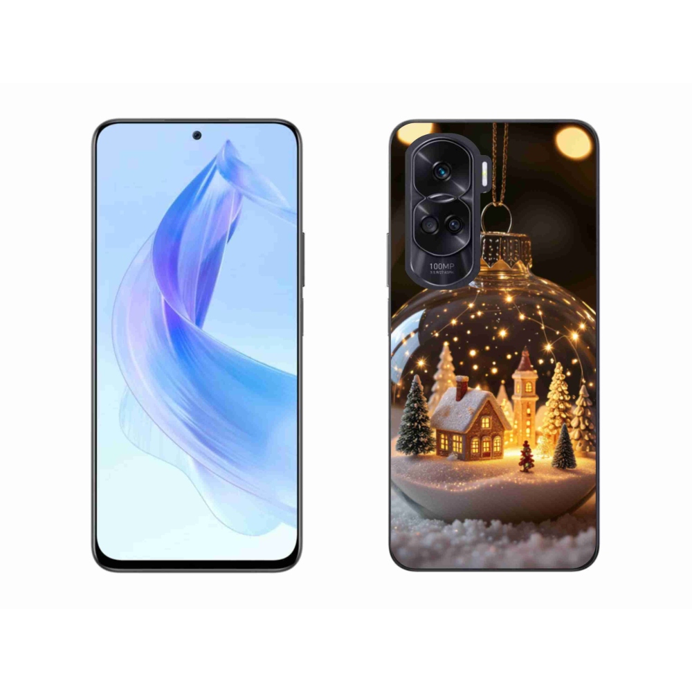 Gelový kryt mmCase na Honor 90 Lite - vánoční koule 3