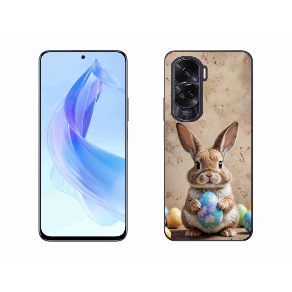 Gelový kryt mmCase na Honor 90 Lite - velikonoční králíček
