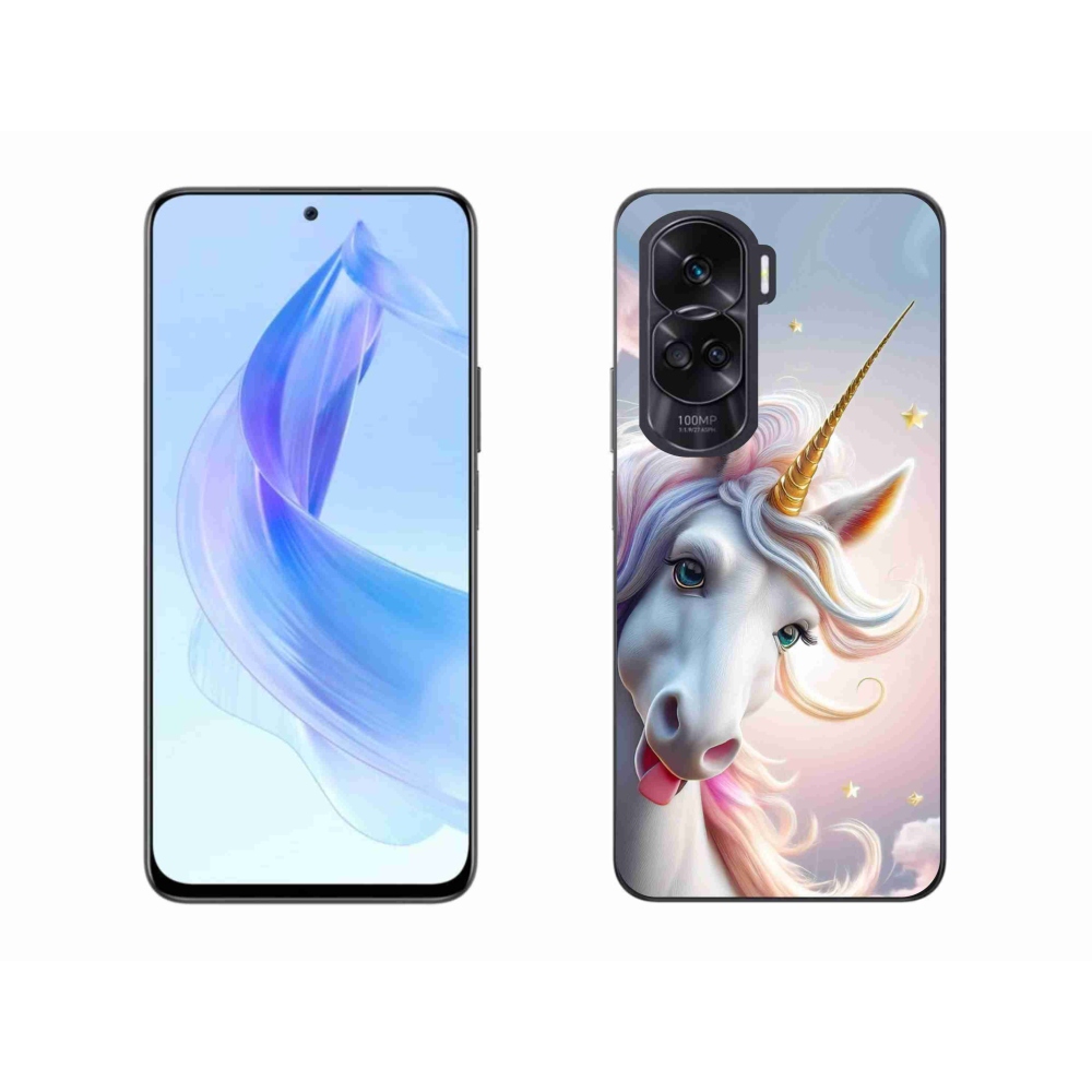 Gelový kryt mmCase na Honor 90 Lite - veselý jednorožec