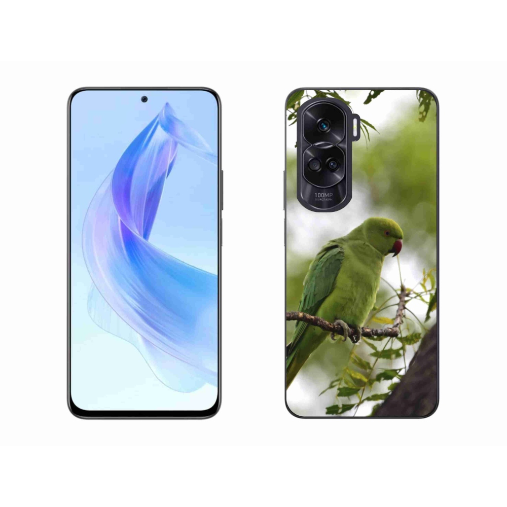Gelový kryt mmCase na Honor 90 Lite - zelený papoušek