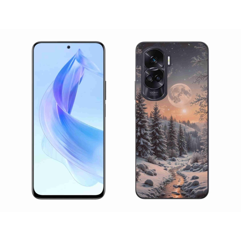 Gelový kryt mmCase na Honor 90 Lite - zimní krajina 2