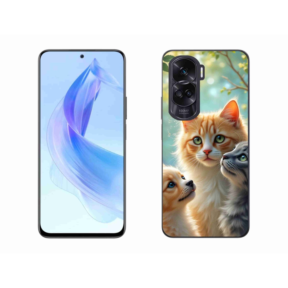 Gelový kryt mmCase na Honor 90 Lite - zvířecí přátelství 2