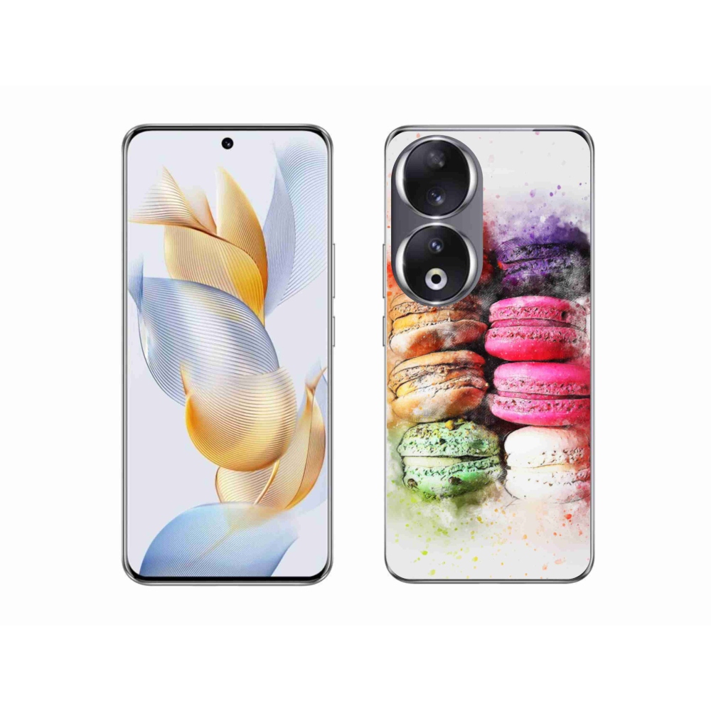 Gelový kryt mmCase na Honor 90 - makrónky