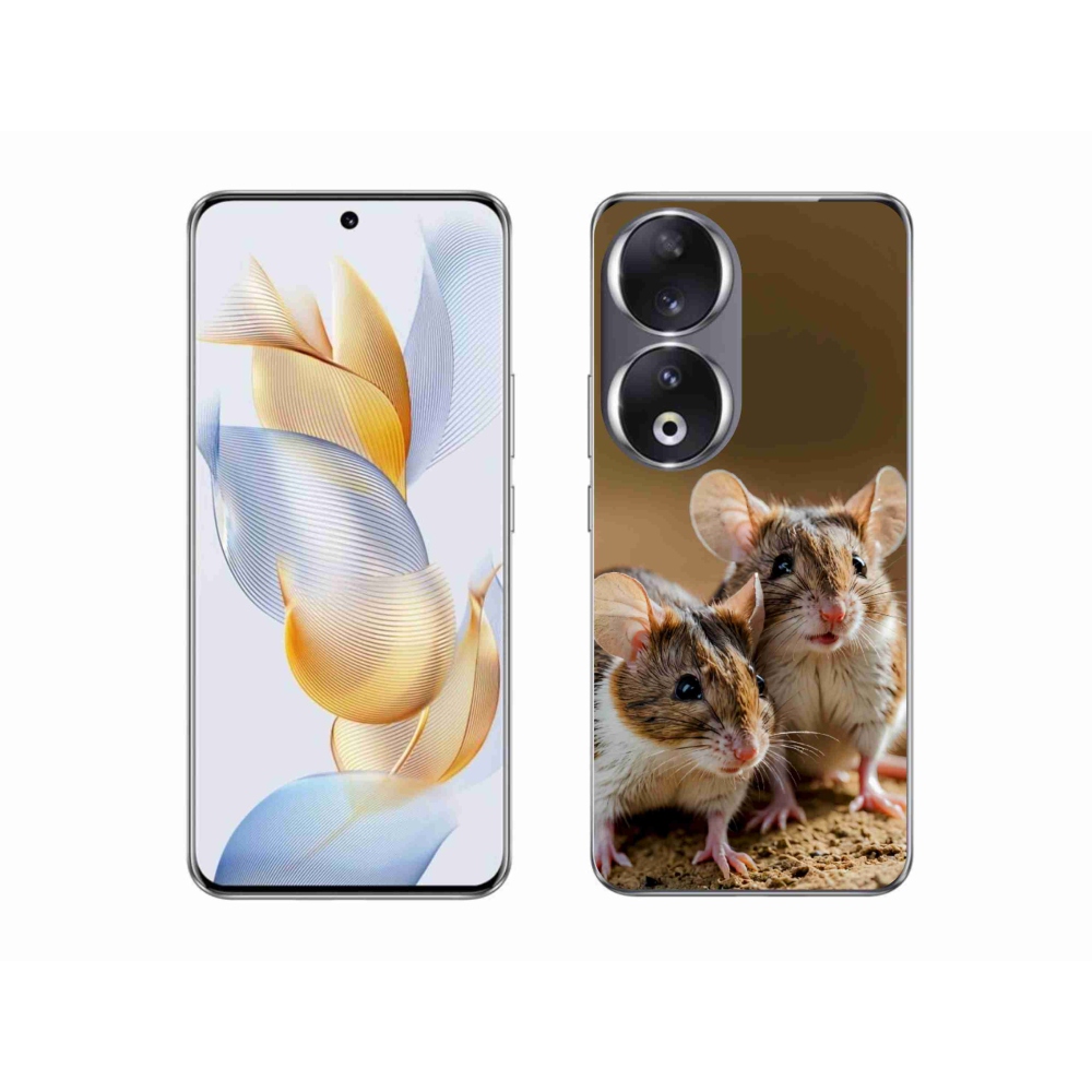 Gelový kryt mmCase na Honor 90 - myší duo