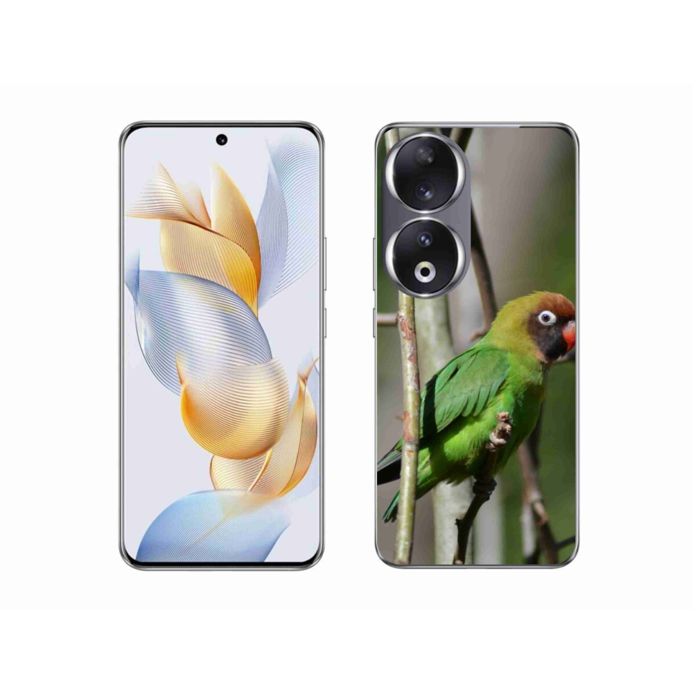 Gelový kryt mmCase na Honor 90 - papoušek agapornis