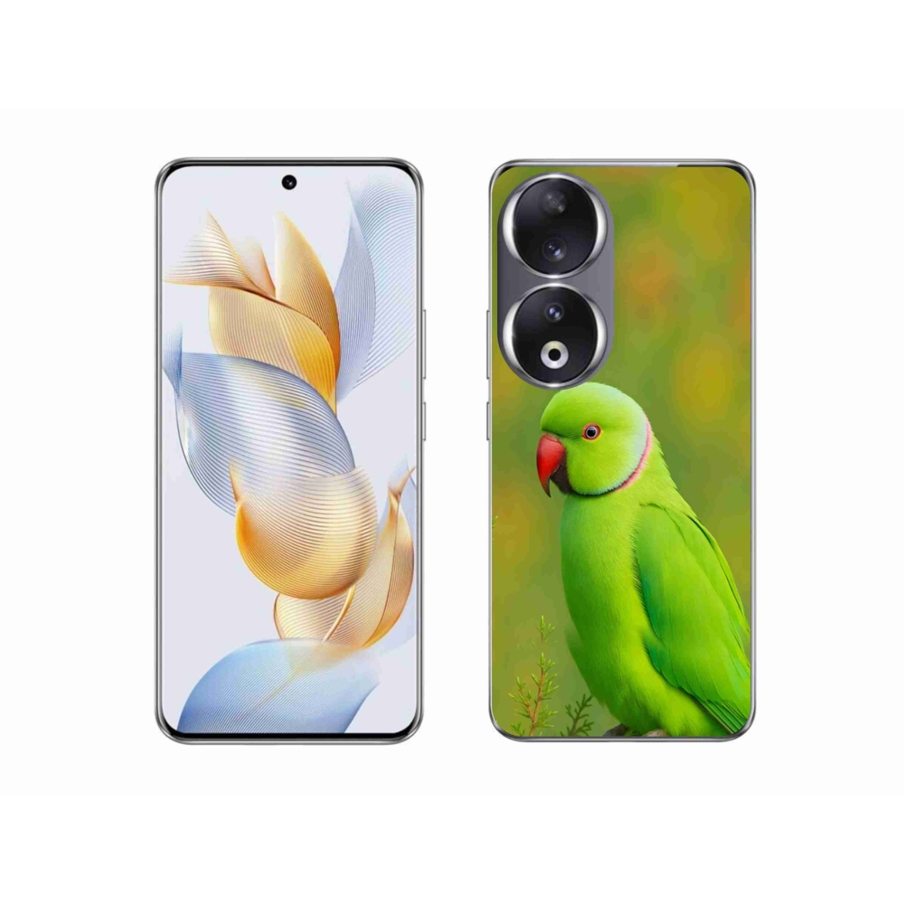 Gelový kryt mmCase na Honor 90 - papoušek alexandr 2