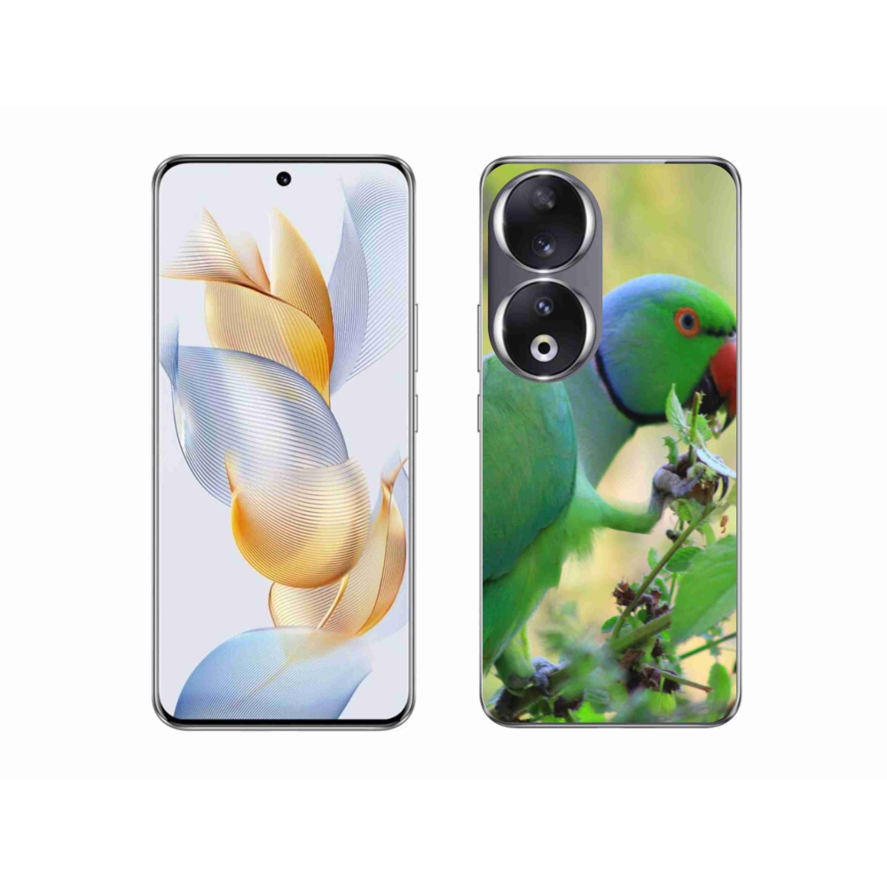 Gelový kryt mmCase na Honor 90 - papoušek alexandr