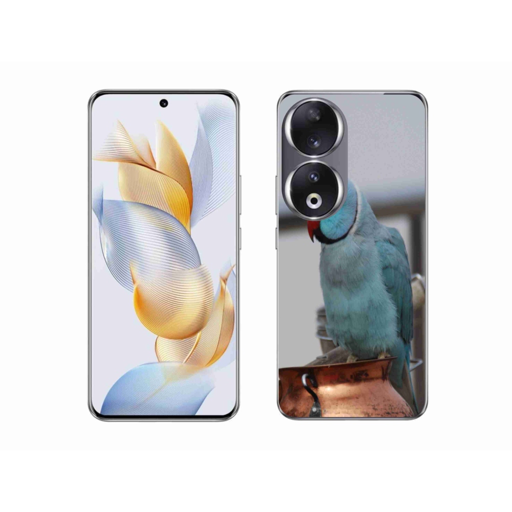 Gelový kryt mmCase na Honor 90 - papoušek alexandr modrý