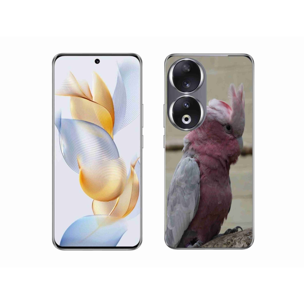 Gelový kryt mmCase na Honor 90 - papoušek kakadu růžový