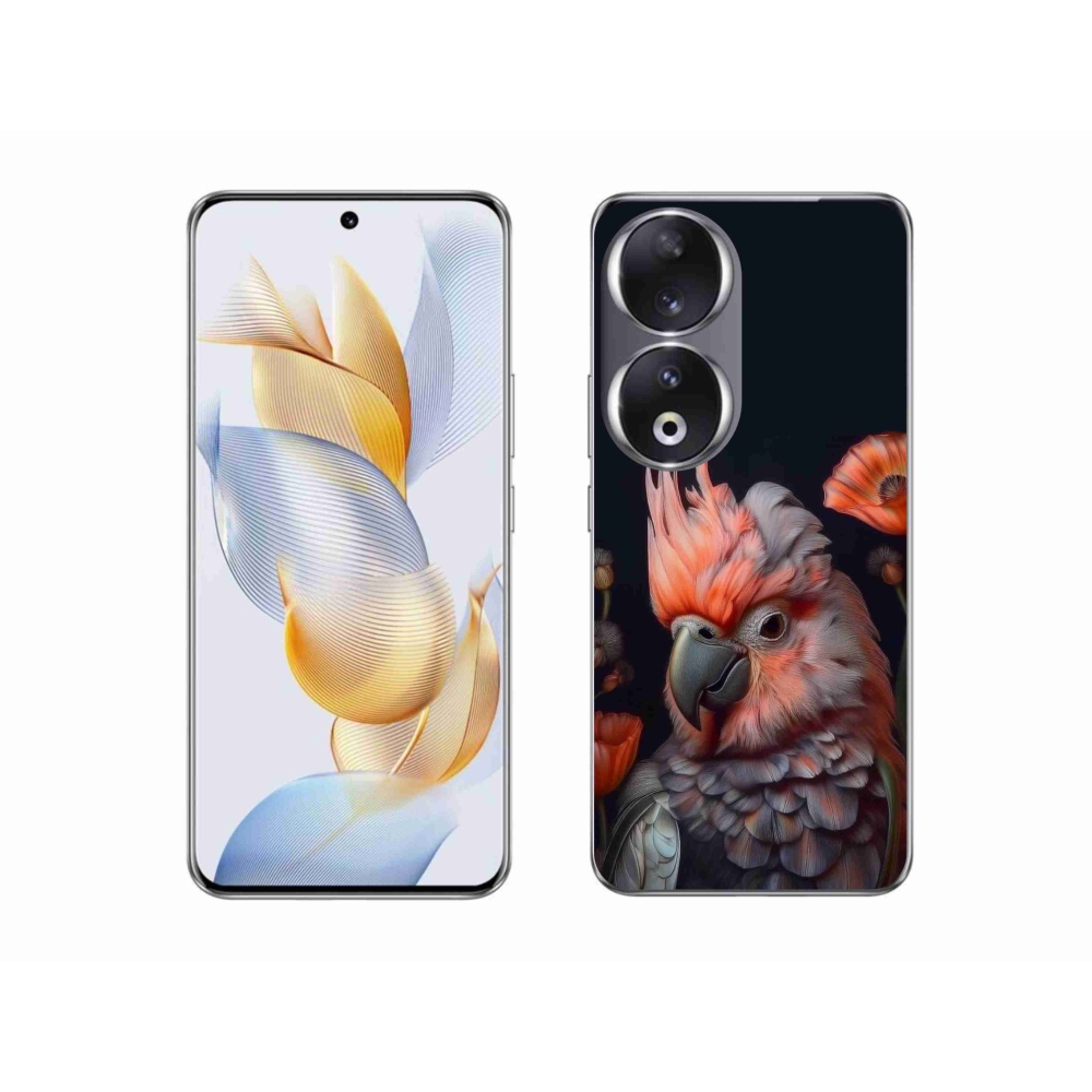 Gelový kryt mmCase na Honor 90 - papoušek kakadu v barvách