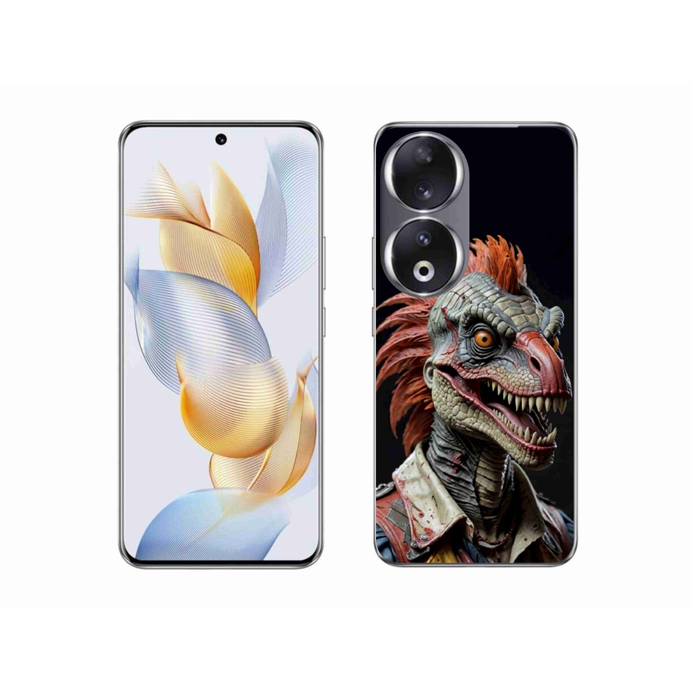 Gelový kryt mmCase na Honor 90 - punk dinosaurus