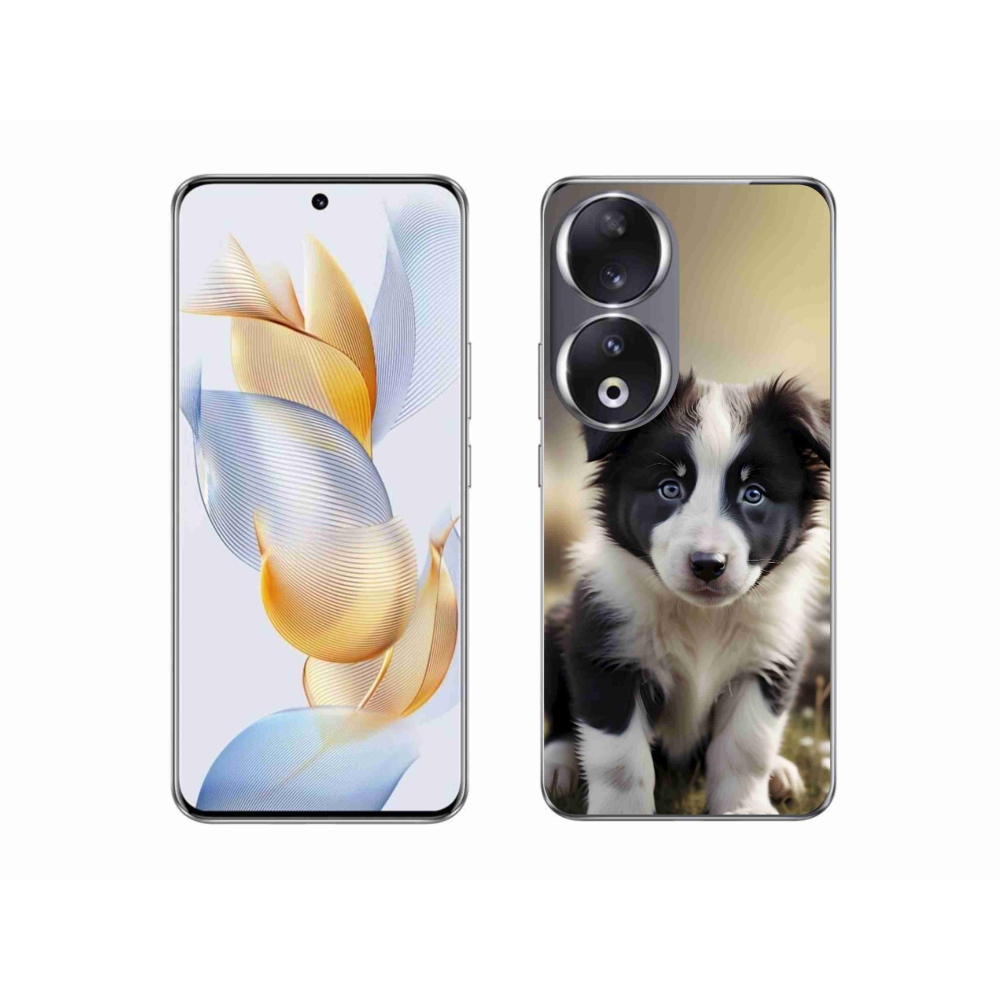 Gelový kryt mmCase na Honor 90 - roztomilá border kolie