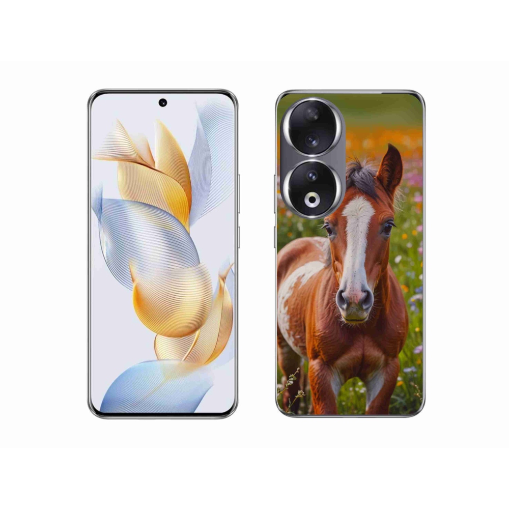 Gelový kryt mmCase na Honor 90 - roztomilé hříbě