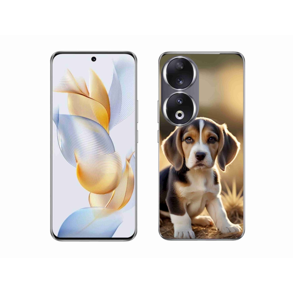 Gelový kryt mmCase na Honor 90 - roztomilý bígl