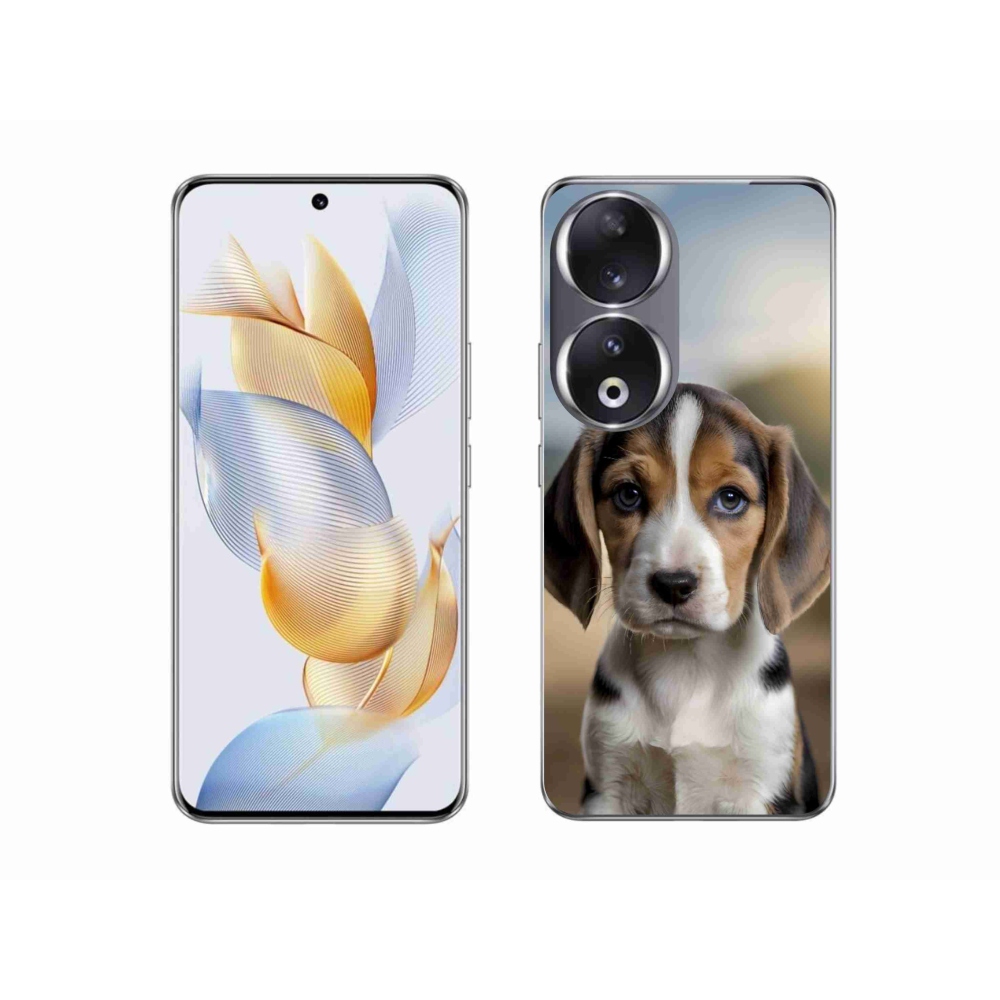 Gelový kryt mmCase na Honor 90 - roztomilý bígl