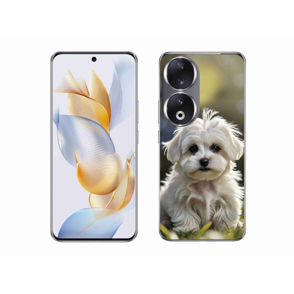 Gelový kryt mmCase na Honor 90 - roztomilý maltézský psík