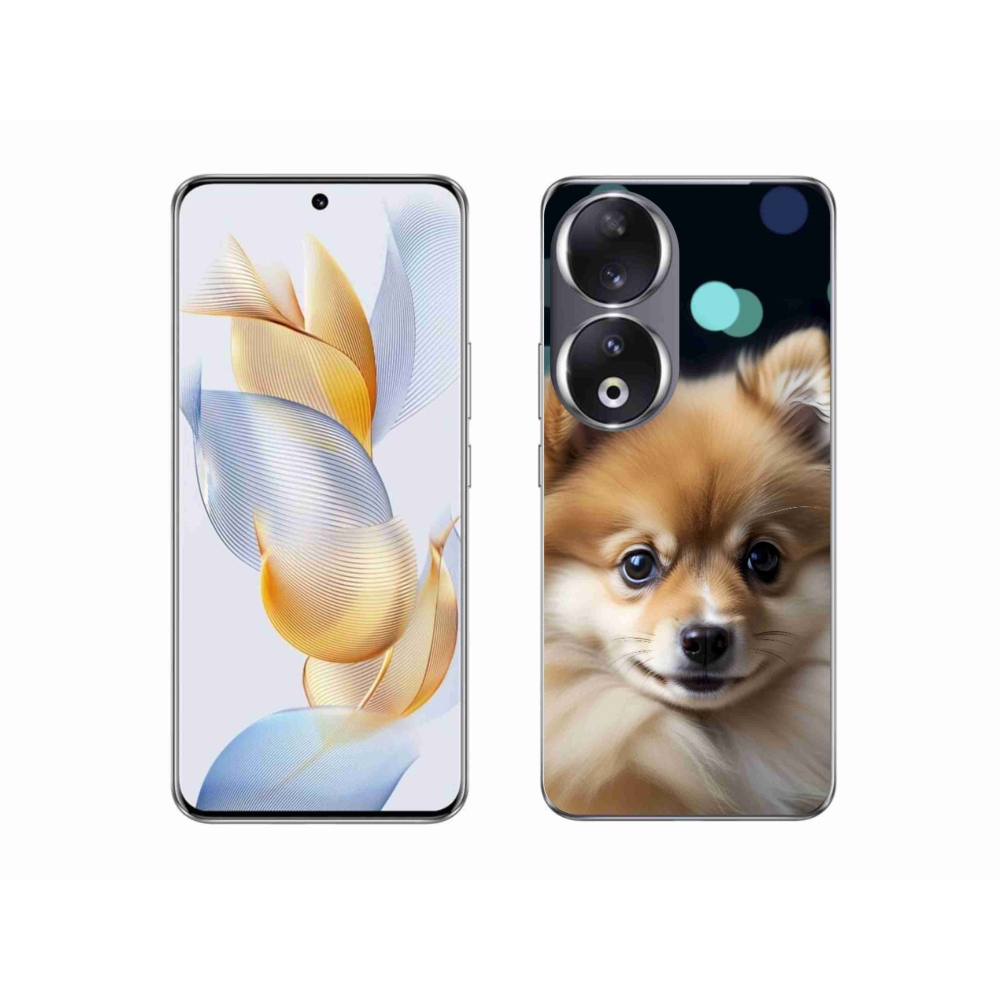 Gelový kryt mmCase na Honor 90 - roztomilý pomeranian
