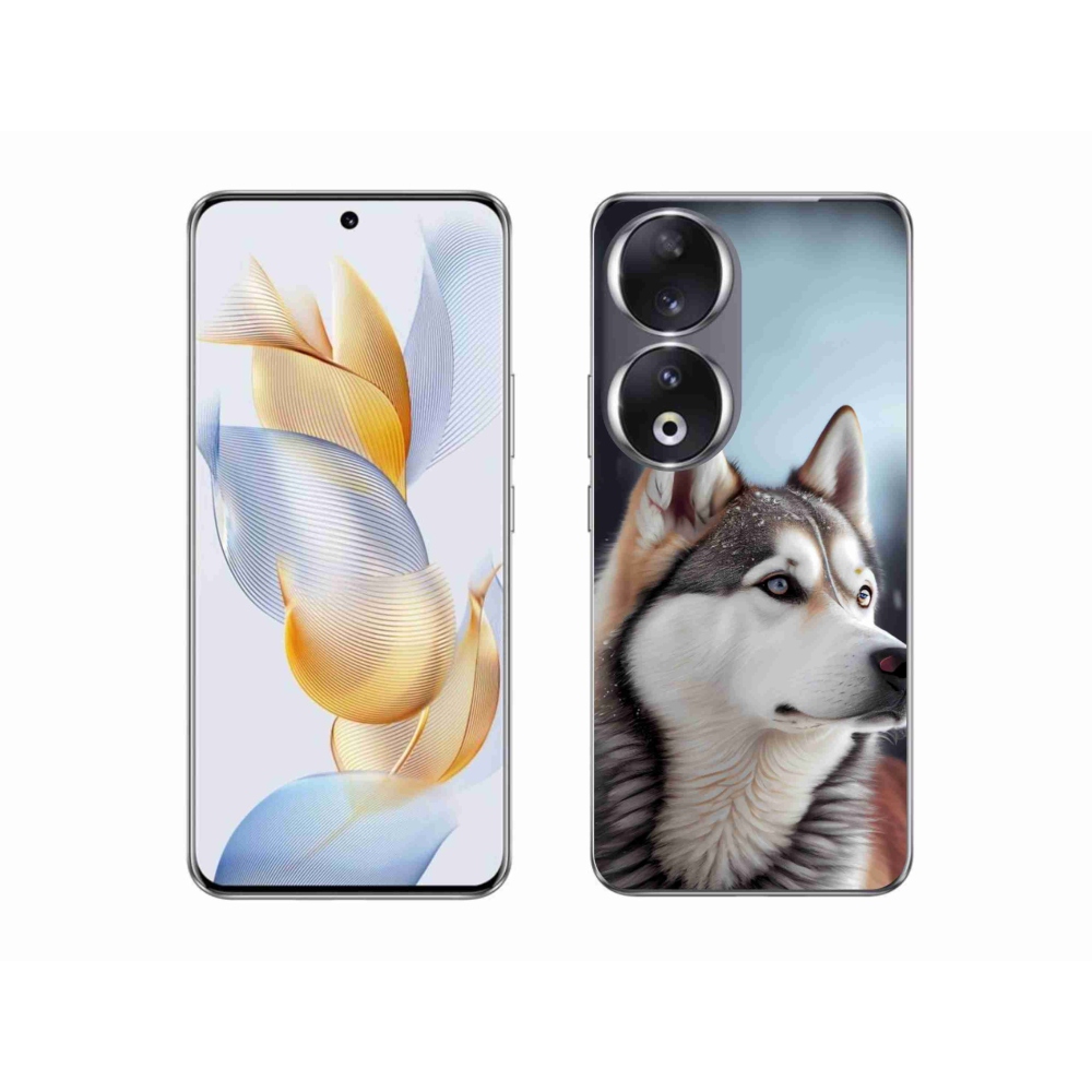 Gelový kryt mmCase na Honor 90 - sibiřský husky