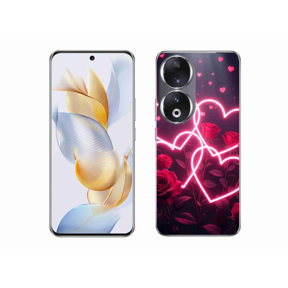 Gelový kryt mmCase na Honor 90 - srdce lásky