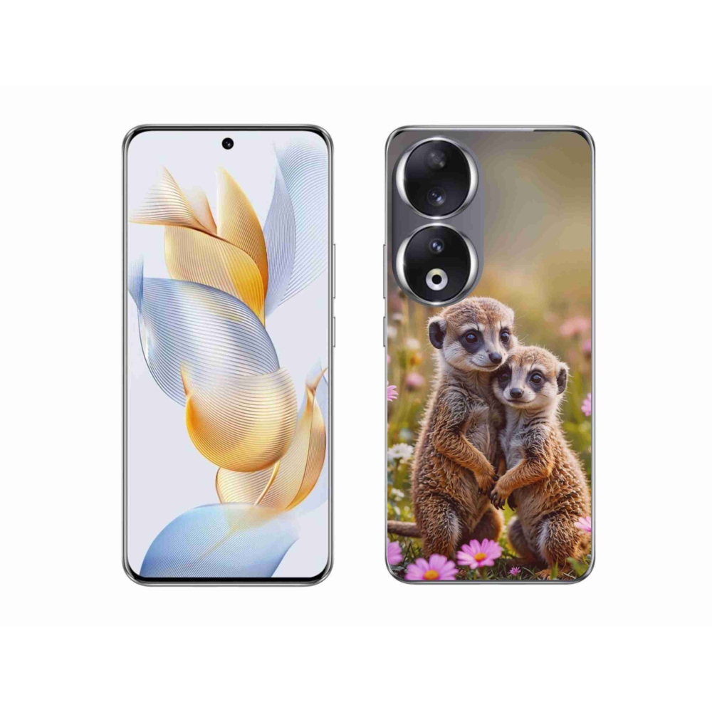 Gelový kryt mmCase na Honor 90 - surikatí duo